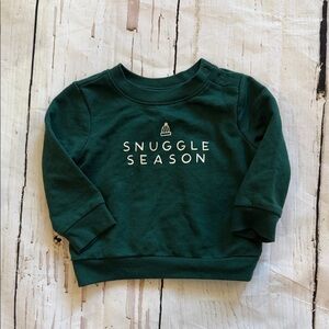 Cat & Jack Forest Green Snuggle Season Sweatshirt